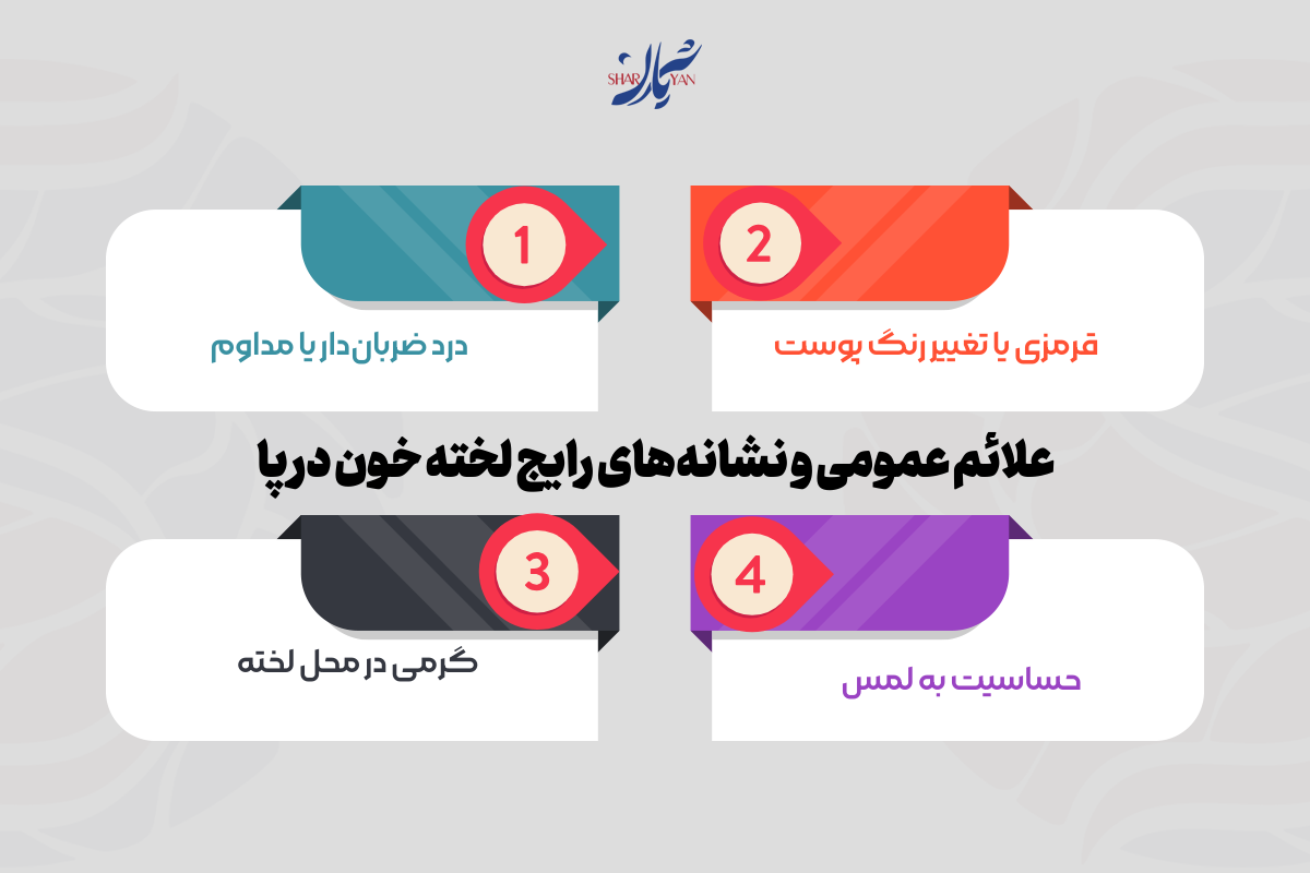 علائم آمبولی پا یا لخته خون در پا - راهنمای کامل تشخیص و آگاهی 1 علائم و نشانههای لخته خون در پا